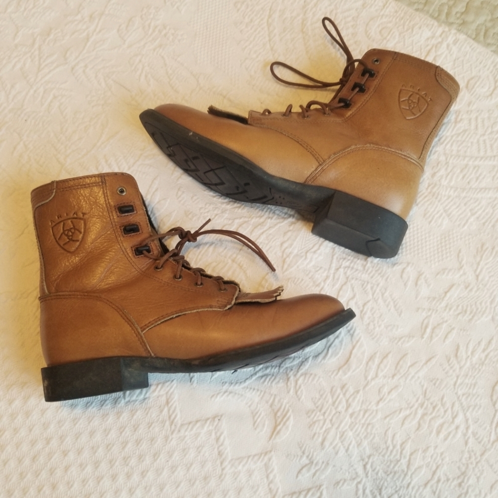 ARIAT Tan Leather Boots Size 7